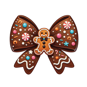 Gingerbread Bow - DTF Transfer