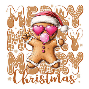 Gingerbread Merry Christmas - DTF Transfer