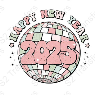 Happy New Year 2025 Disco Ball