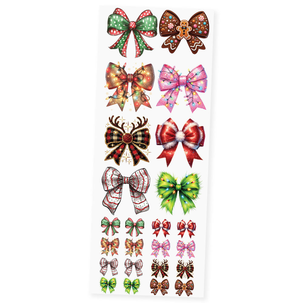 Holiday Bow Bliss Premade DTF Transfer Gangsheet  - 22" x 60"