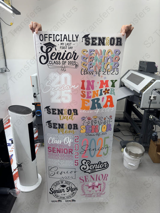 Senior Year Celebrations Premade DTF Transfer Gangsheet