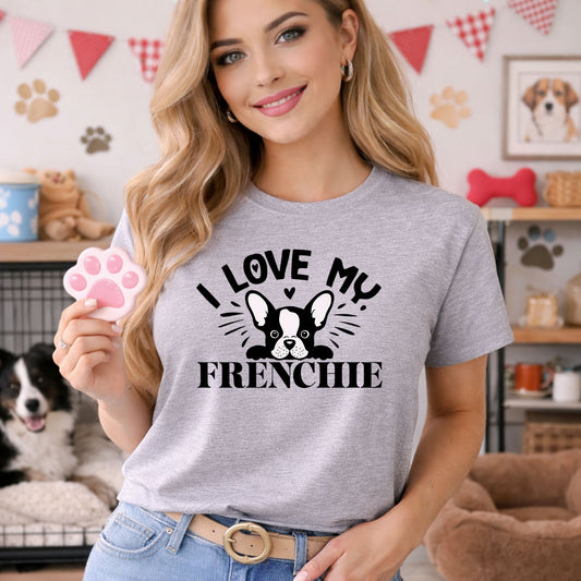 I Love My Frenchie – DTF Transfer