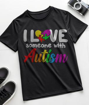I Love Someone With Autism - DTF Transfer