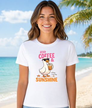 Iced Coffee & Sunshine Goose – DTF Transfer