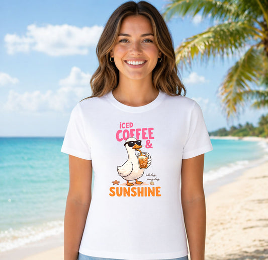 Iced Coffee & Sunshine Goose – DTF Transfer