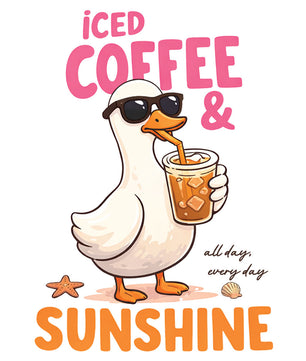 Iced Coffee & Sunshine Goose – DTF Transfer