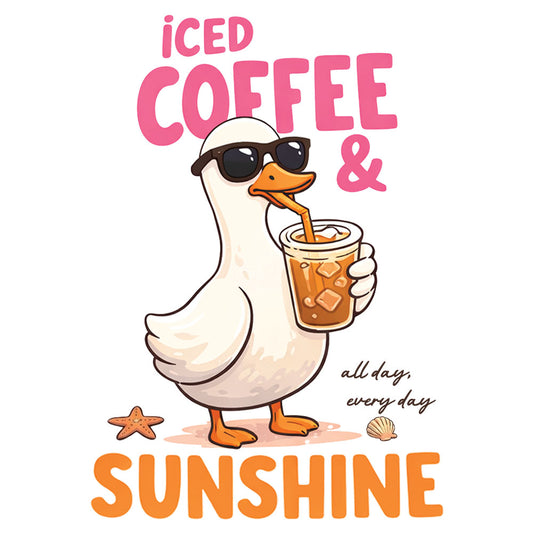 Iced Coffee & Sunshine Goose – DTF Transfer