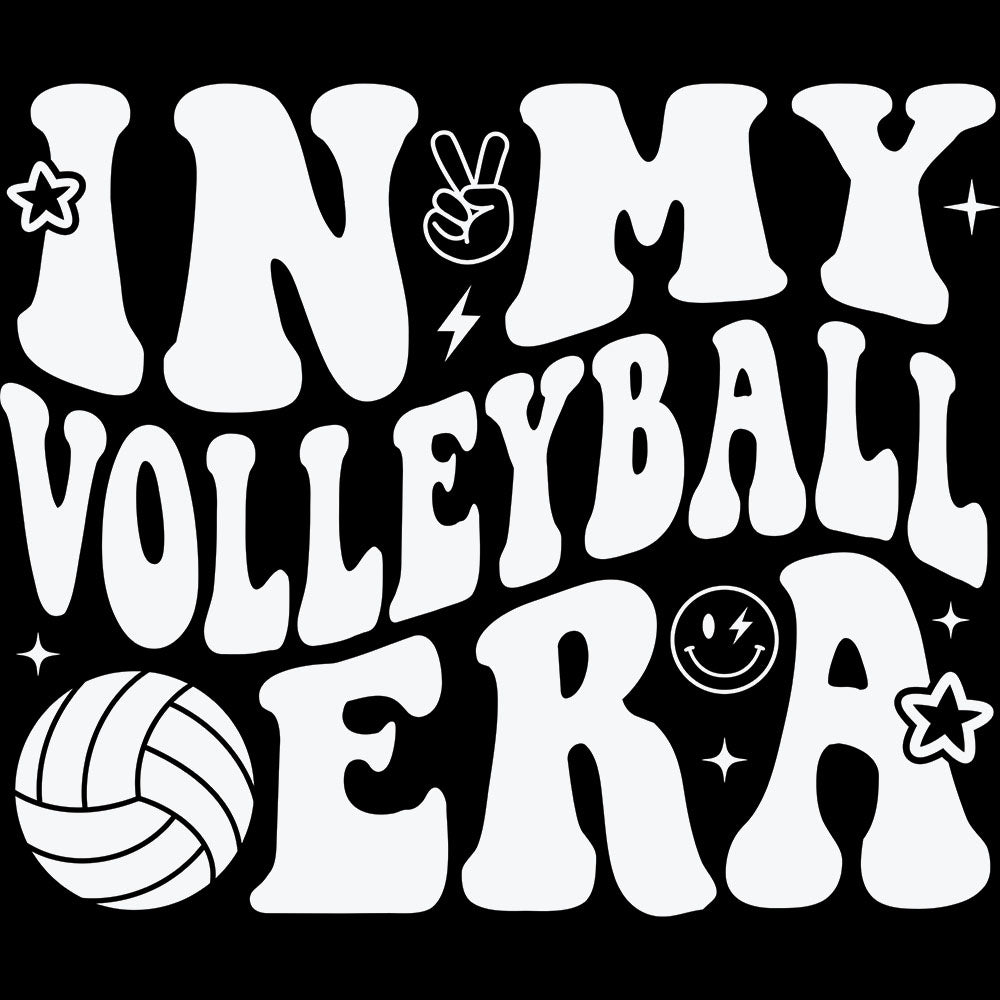 In My Volleyball Era White – DTF Transfer
