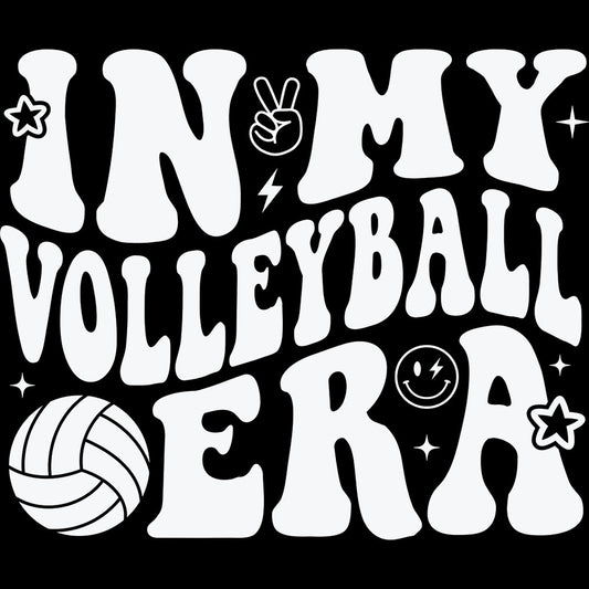 In My Volleyball Era White – DTF Transfer