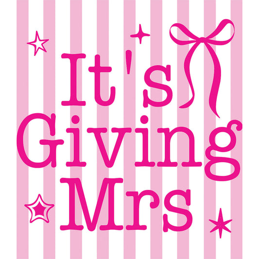 It's Giving Mrs Stripes – DTF Transfer