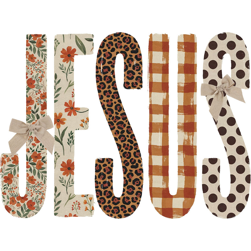Jesus Fall Patterns – DTF Transfer