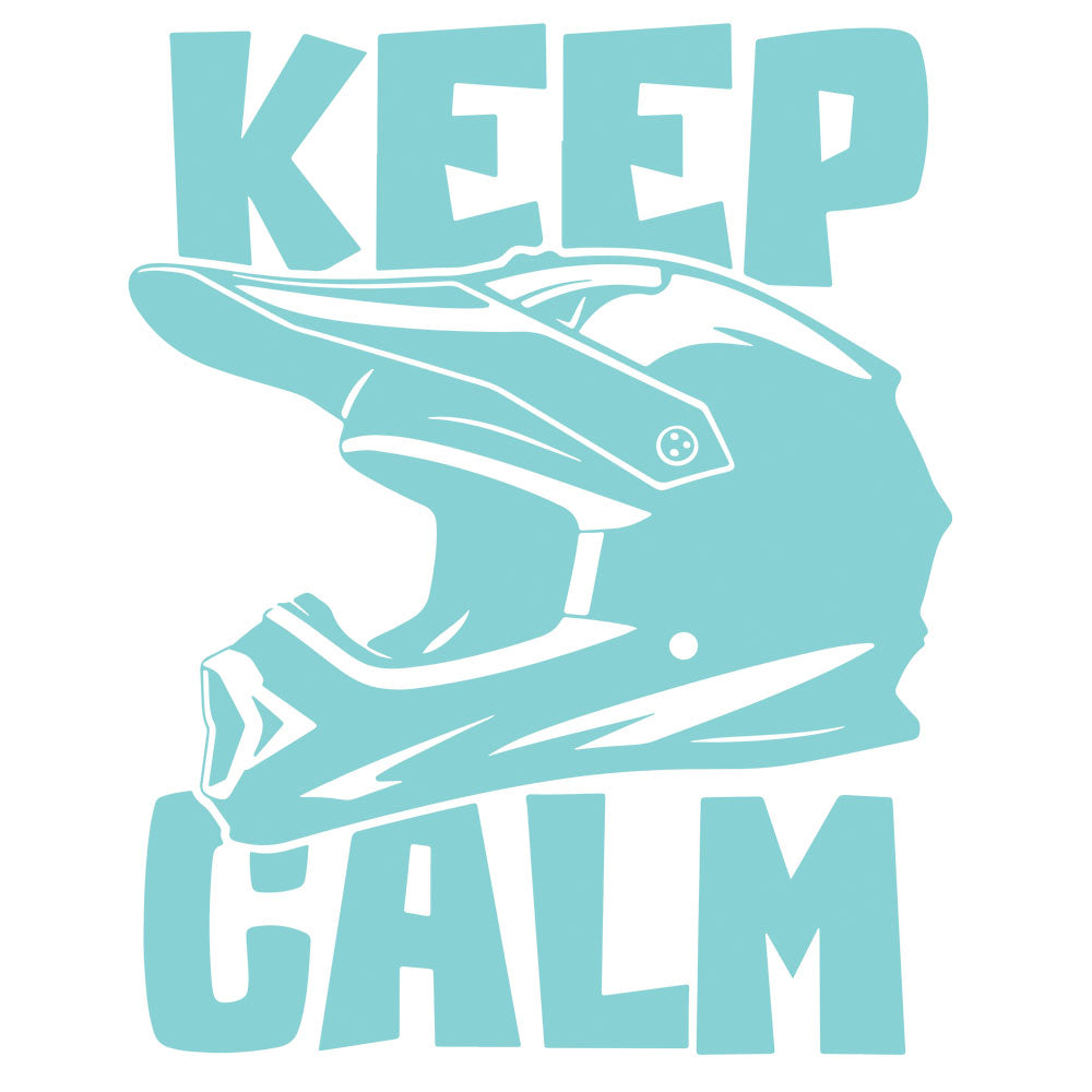 Keep Calm Racing Helmet – DTF Transfer