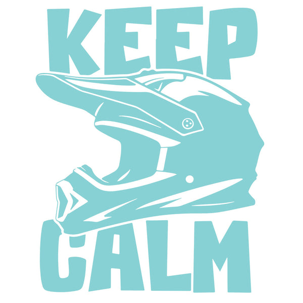 Keep Calm Racing Helmet – DTF Transfer