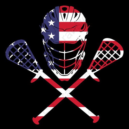 Lacrosse American Flag Lax Helmet Sticks