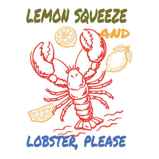 Lemon Squeeze And Lobster – DTF Transfer
