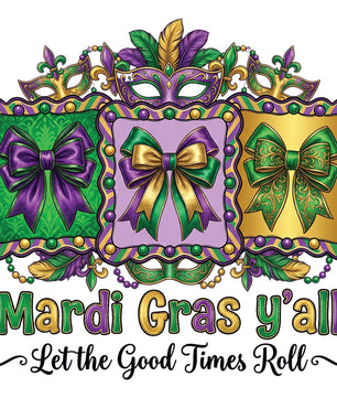 Mardi Gras Party Pack Premade DTF Transfer Gangsheet - 22