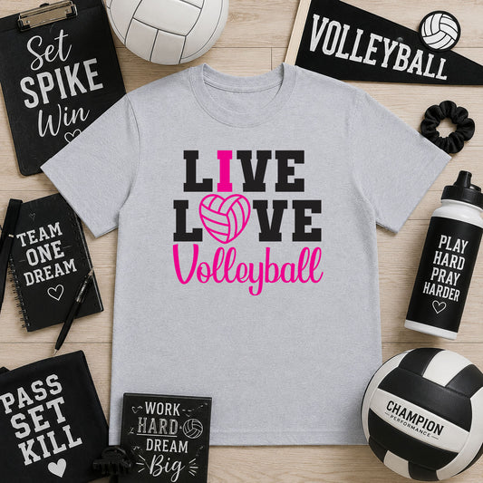 Live Love Volleyball – DTF Transfer