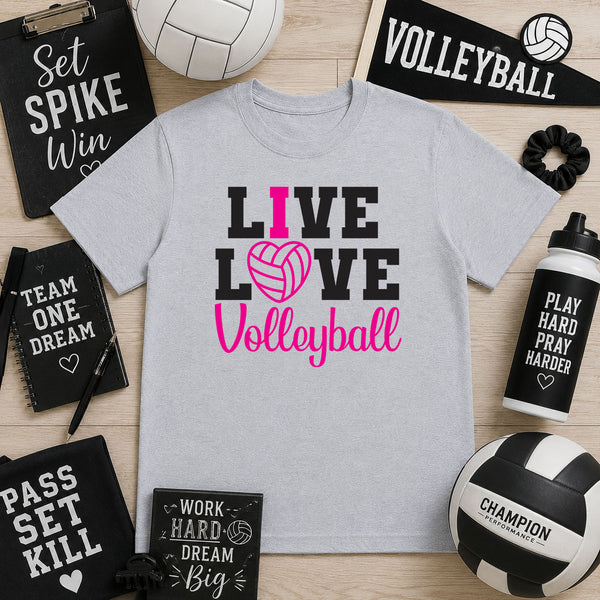 Live Love Volleyball – DTF Transfer
