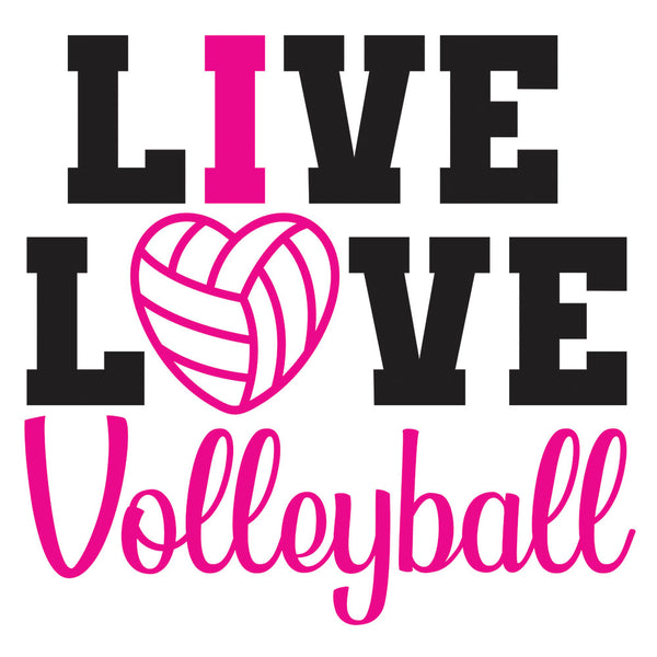 Live Love Volleyball – DTF Transfer