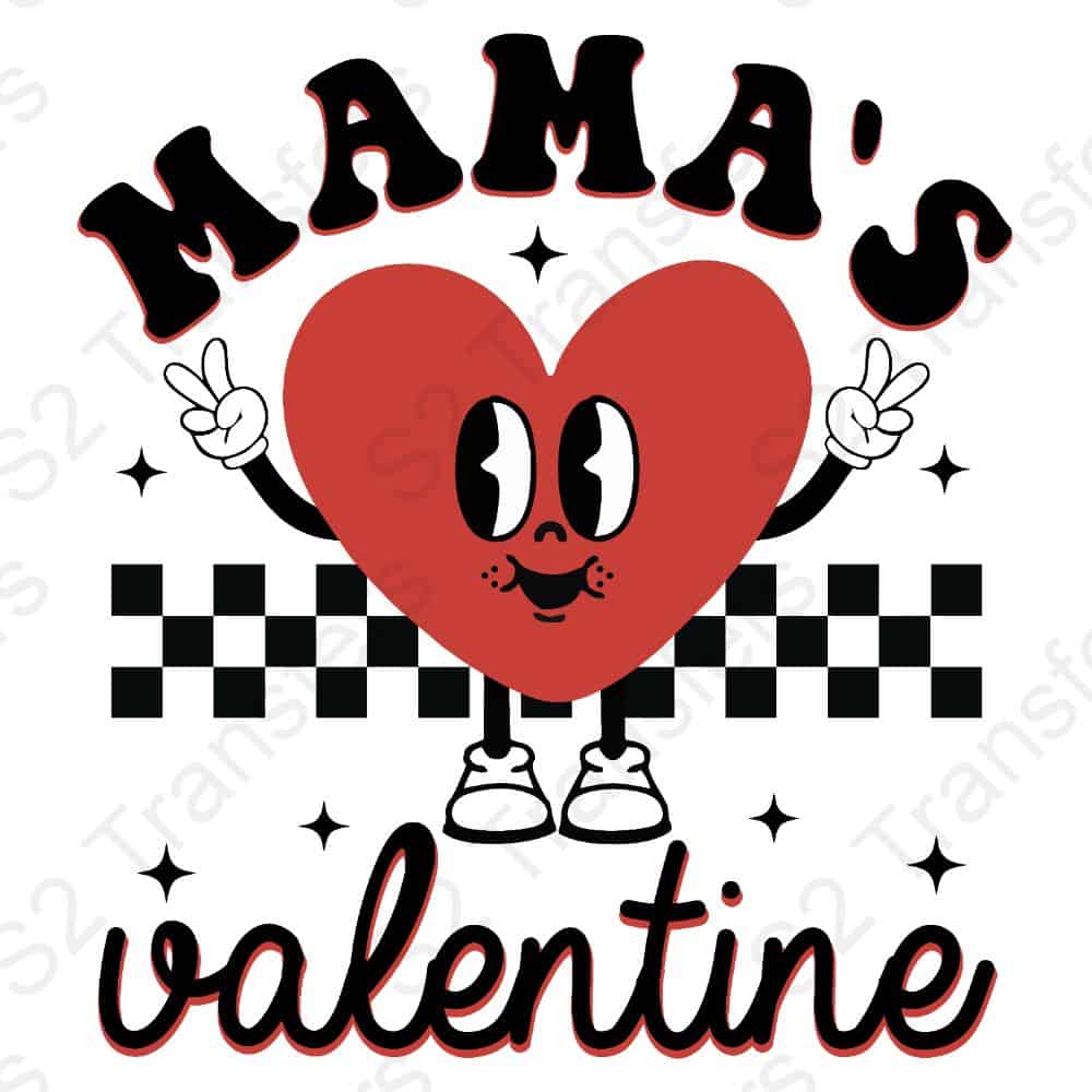 Mama's Valentine Retro Heart