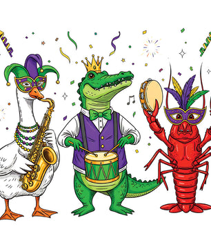 Mardi Gras Party Pack Premade DTF Transfer Gangsheet - 22