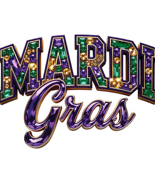 Mardi Gras Party Pack Premade DTF Transfer Gangsheet - 22