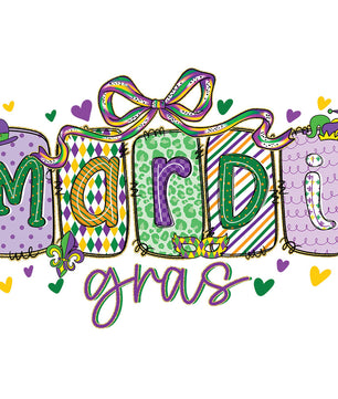 Mardi Gras Party Pack Premade DTF Transfer Gangsheet - 22