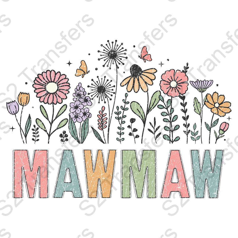 MawMaw Flowers Retro