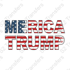 Merica Trump USA Flag