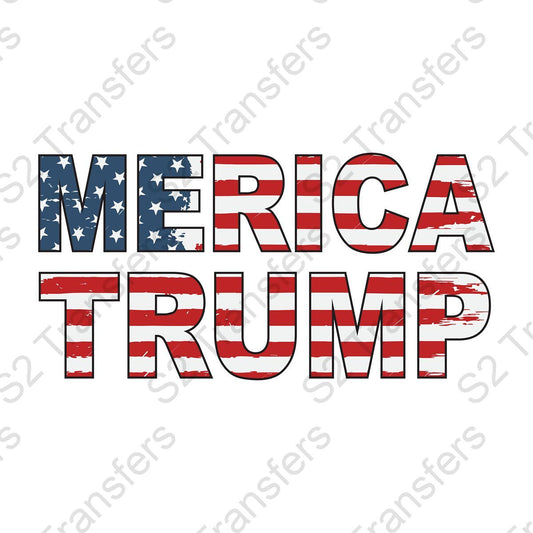 Merica Trump USA Flag