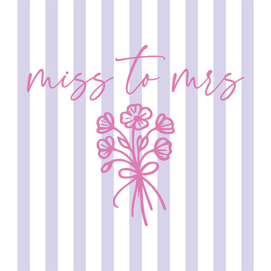 Miss To Mrs Stripes – DTF Transfer