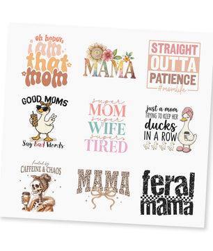 Mom UV DTF Sticker Sheet