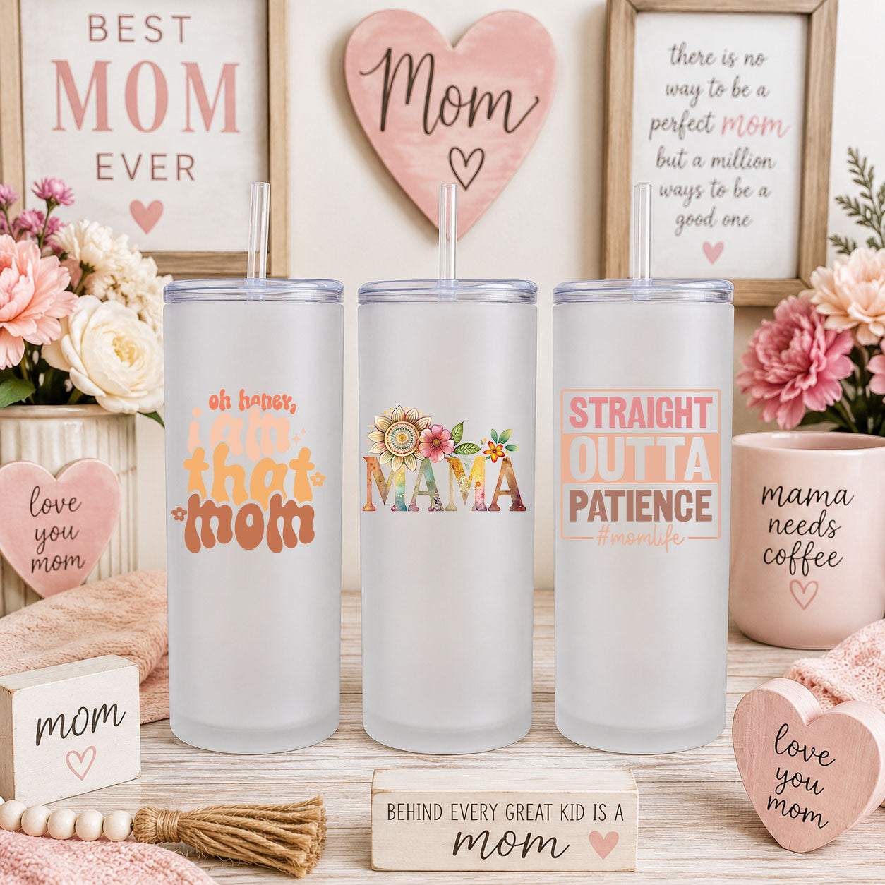 Mom UV DTF Sticker Sheet