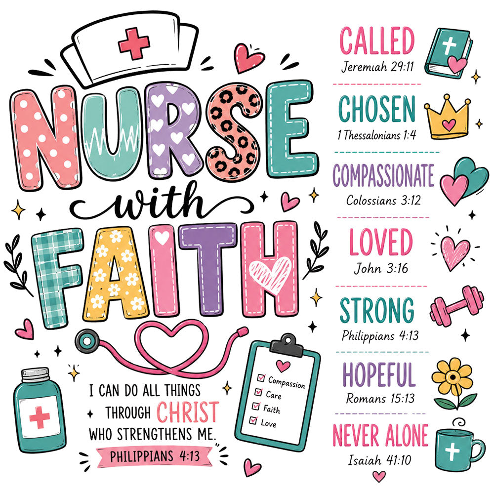 Nurse With Faith – DTF Transfer