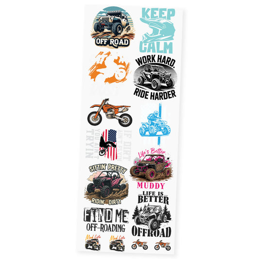 Off-Road Adventure Collection Premade DTF Transfer Gangsheet - 22" x 60"
