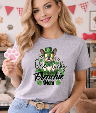 One Lucky Frenchie Mom – DTF Transfer