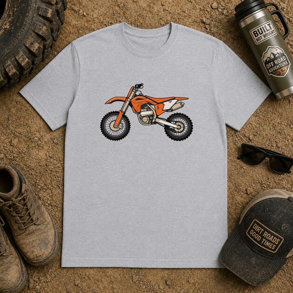 Orange Dirtbike – DTF Transfer