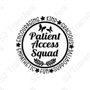 Patient Access Squad Circle - DTF Transfer