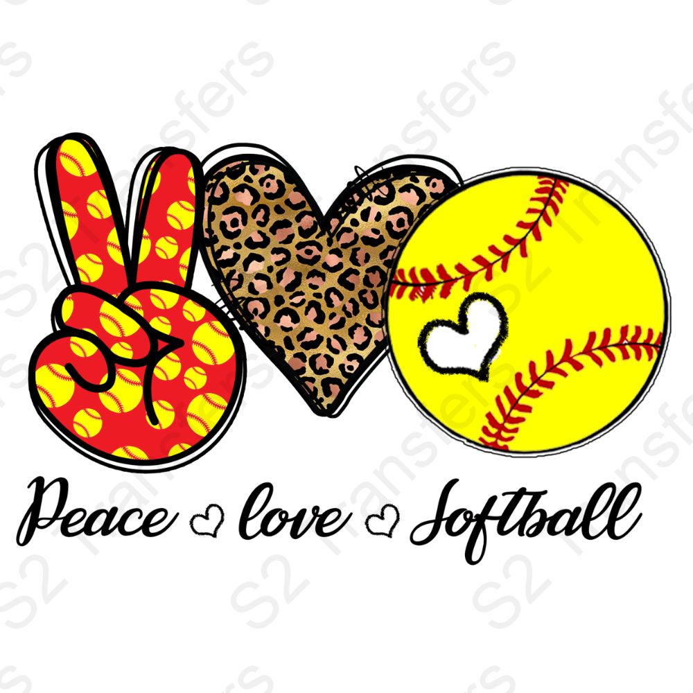 Peace Love Softball