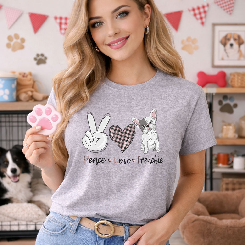 Peace Love Frenchie – DTF Transfer