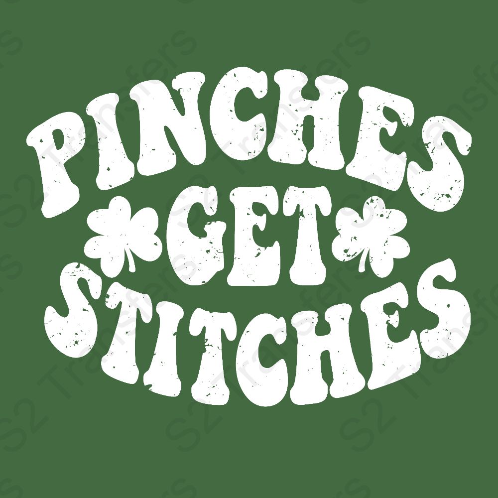 Pinches Get Stitches Distressed White