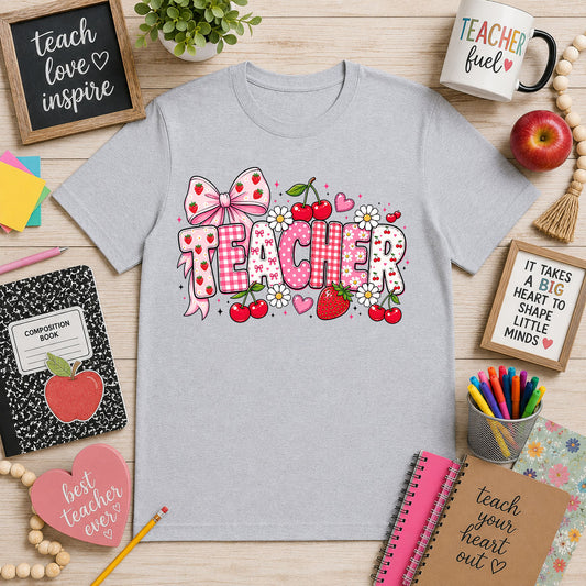 Pink Vibrant Teacher – DTF Transfer