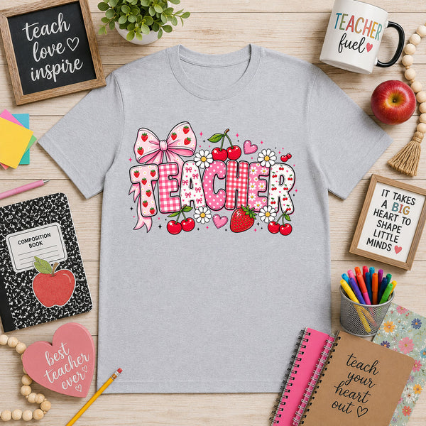 Pink Vibrant Teacher – DTF Transfer