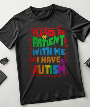 Please Be Patient With Me I Have Autism - DTF Transfer