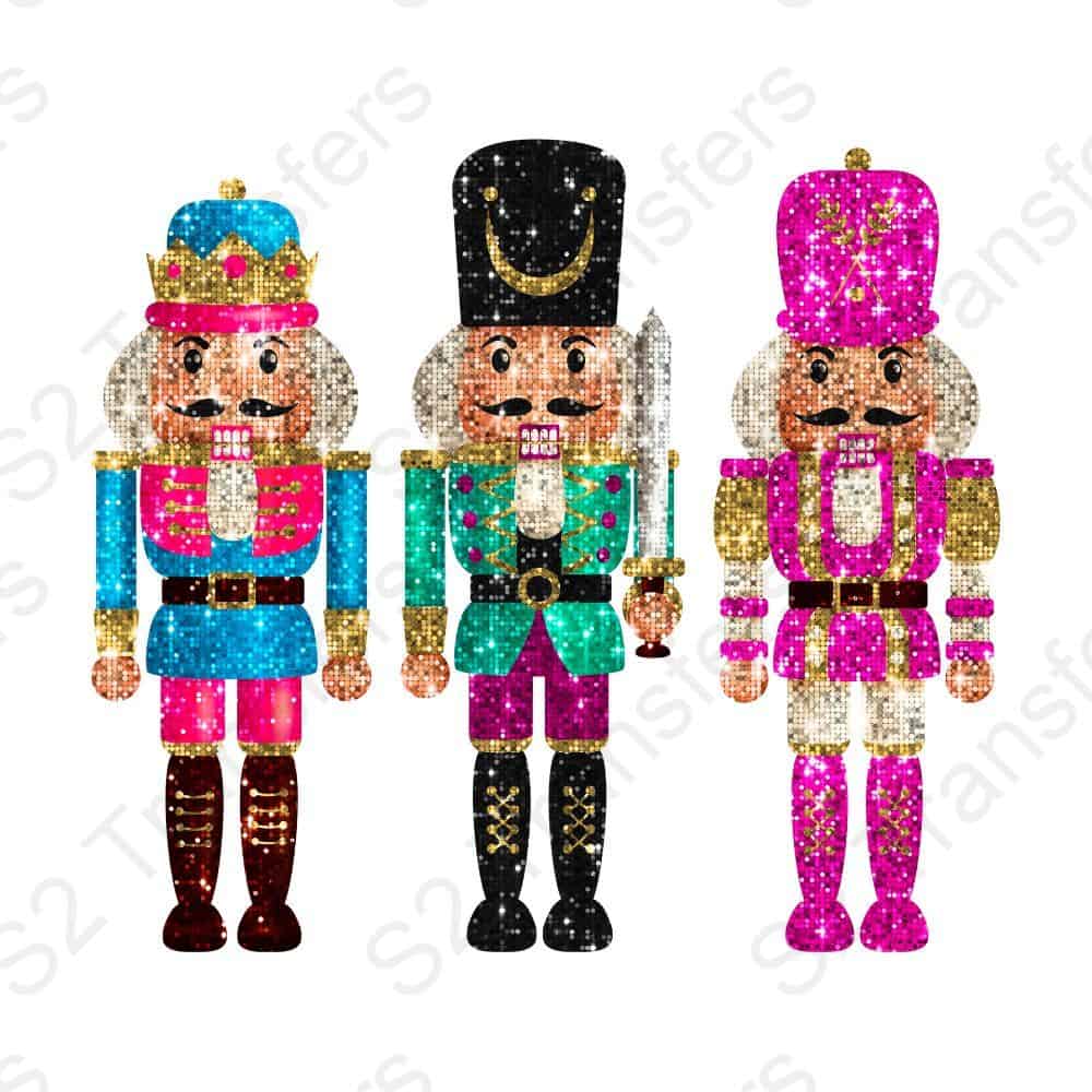 Preppy Nutcracker Faux Sequins