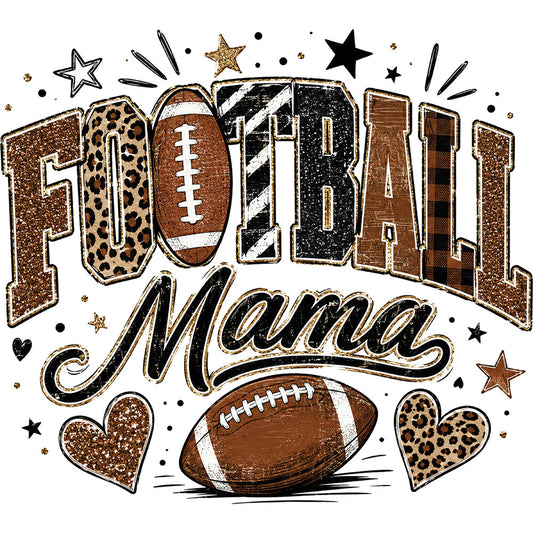 Preppy Football Mama – DTF Transfer