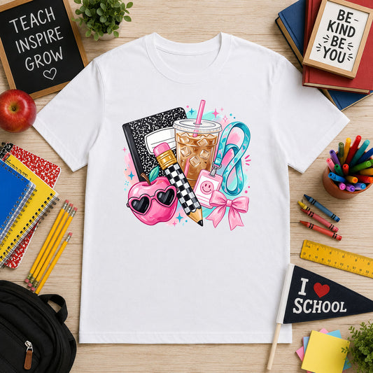 Preppy School Symbols – DTF Transfer