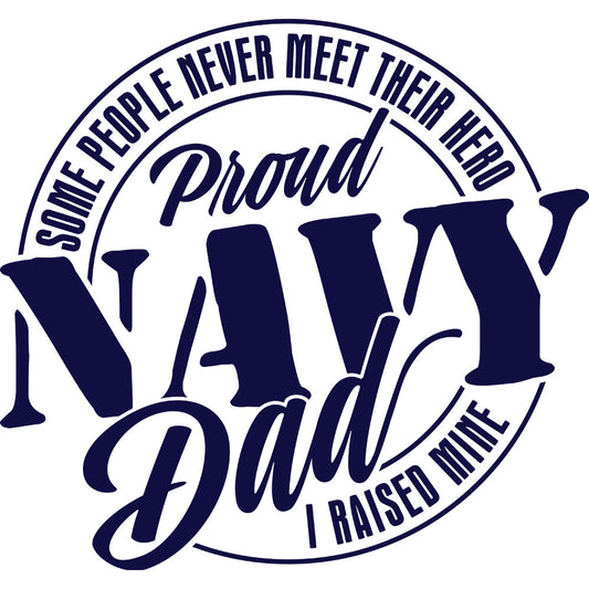 Proud Navy Dad - DTF Transfer