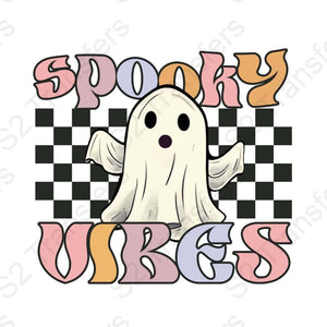 Retro Spooky Vibes Checkerboard