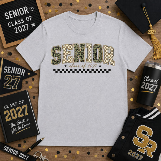 Retro Green Senior 2027 – DTF Transfer